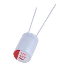 Конденсатор 100uF 63V 8x12, HED1-PH-63V107M 8*12, полімерний JEC