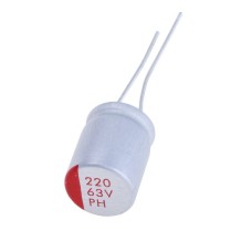 Конденсатор 220uF 63V 10x12,5, HED1-PH-63V227M 10*12.5, полімерний JEC