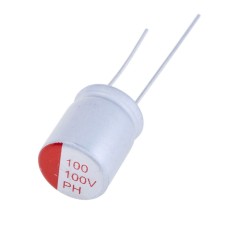 Конденсатор 100uF 100V 10x12,5, HED1-PH-100V107M 10*12.5, полімерний JEC