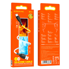 Кабель USB A plug - Type-C plug довжина 1m, білий (Borofone BX86)