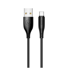 Кабель USB A plug - Type-C plug довжина 1m, чорний Usams (US-SJ267)