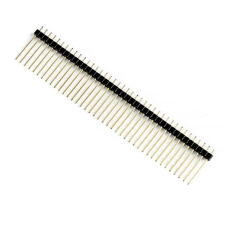 PLS2-40, крок: 2.54mm, L9.5мм штирі на плату (Gold plated)