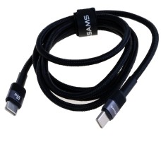 SJ724 60W Aluminum Alloy Data Cable Type-C To Type-C - SY Series 1.2M (SJ724USB01 Tarnish – USAMS) картонна упаковка