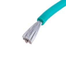 Силіконовий провід 11AWG (3.8mm²-750/0.08TS) зелений