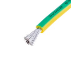 Силіконовий провід 9AWG (6mm²-1200/0.08TS) жовто-зелений