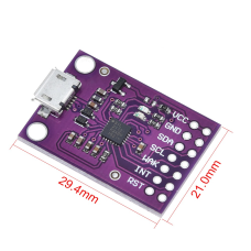 Комунікаційний модуль CP2112 USB–SMBus/I2C, MicroUSB.