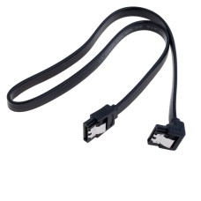 Провід SATA3.0 кутова одна сторона, чорний YiChen
