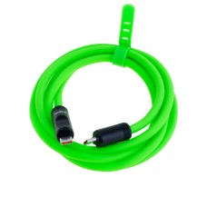 Провід зелений з індикатором USB type-C male PD240W 1,5m YiChen
