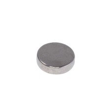 Магніт NdFeB, диск/циліндр D7 x 2 mm (N38), Ni + Cu + Ni (нікель) HHII