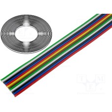 Шлейф TLWY12/0.22-BQ Cable (кабель стрічковий багатобарвний 12x0,22мм², Cu; PVC; 300V)