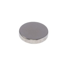 Магніт NdFeB, диск/циліндр D10 x 2 mm (N38), Ni + Cu + Ni (нікель) HHII