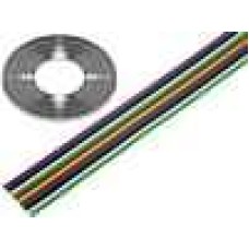 Шлейф TLWY12/0.124-BQ Cable (кабель стрічковий багатобарвний 12x0,124мм², Cu; PVC; 300V)