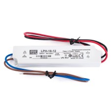 Блок живлення для світлодіодів 1,5A, 12VDC, LPH-18-12 MeanWell