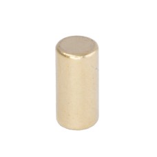 Магніт NdFeB, диск/циліндр D4 х 8mm (N38), Ni + Cu + Ni + Au (золото) HHII