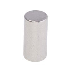 Магніт NdFeB, диск/циліндр D5 х 10mm (N38), Ni + Cu + Ni (нікель) HHII