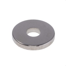 Магніт NdFeB, Диск (шайба) D20 x d6.5 x 3mm (N38), Ni + Cu + Ni (нікель) HHII