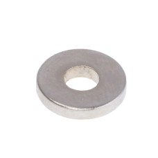 Магніт NdFeB, Диск (шайба) D8 x d3 x 1.5mm (N38), Ni + Cu + Ni (нікель) HHII