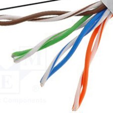 BQC-UTPD5.C Кабель U/UTP; 5e; 4x2x24AWG; одножильний; CCA; PVC; сірий