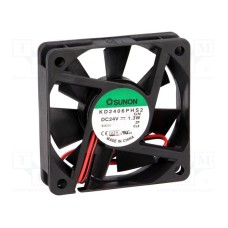 Вентилятор 60x60x15,5, 24V, (KD2406PHS2) Sunon