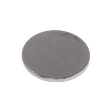 Магніт NdFeB, диск/циліндр D18 x 1,5 mm (N38), Ni + Cu + Ni (нікель) HHII
