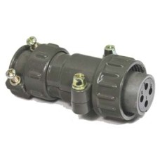 P20K4Q (ШР20П4НШ8) розетка кабельна, контакт Cu+Ag
