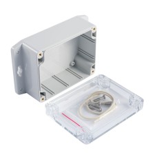 G212CMF (Gainta, корпус, PC, з прозорою кришкою, світло-сірий, 115х90х55мм)