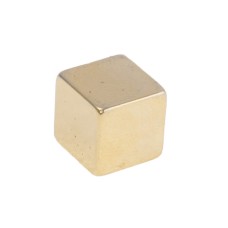 Магніт NdFeB, Блок 10 x 10 x 10 mm (N48), Ni + Cu + Ni + Au (золото) HHII
