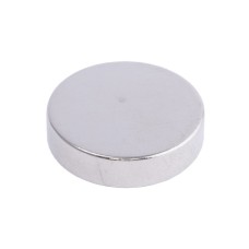 Магніт NdFeB, диск/циліндр D20 x 5 mm (N38), Ni + Cu + Ni (нікель) HHII