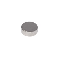 Магніт NdFeB, диск/циліндр D4 x 1,5 mm (N38), Ni + Cu + Ni (нікель) HHII