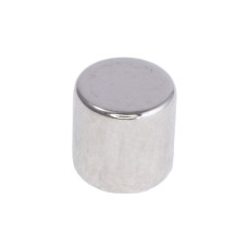 Магніт NdFeB, диск/циліндр D6 x 6 mm (N38), Ni + Cu + Ni (нікель) HHII
