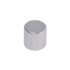 Магніт NdFeB, диск/циліндр D7,5 x 7,5 mm (N38), Ni + Cu + Ni (нікель) HHII