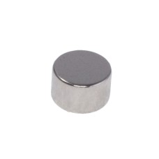 Магніт NdFeB, диск/циліндр D8 x 5 mm (N38), Ni + Cu + Ni (нікель) HHII