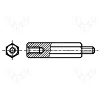 B3X45/BN3318 міжплатна стійка Bossard