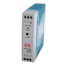 Блок живлення на DIN-рейку 20W 15V MDR-20-15 MeanWell