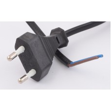 Шнур CEE 7/16 (Europlug) 2х0,75 / 1,8м / чорний (KLS17-HL024-1.80MB-H03VVH2-F-2 * 0.75 - KLS) KLS17-EU03C-1800B275