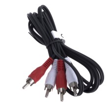 Кабель, вилка RCA x2, по обидва боки, 1,5м (CABLE-452) Goobay