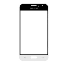 Корпусне скло дисплея Samsung J120 Galaxy J1, Білий