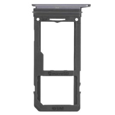 Слот SIM-карти (лоток) Samsung G955 Galaxy S8 Plus, з роз'ємом карти пам'яті, Сірий