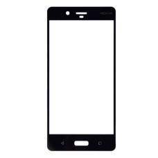 Корпусне скло дисплея Nokia 8 Dual Sim, Чорний