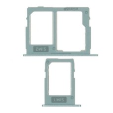 Слот SIM-карти (лоток) Samsung J330F Galaxy J3 Duos, з роз'ємом карти пам'яті, Срібний