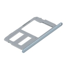 Слот SIM-карти (лоток) Samsung J530 Galaxy J5, з роз'ємом карти пам'яті, Блакитний