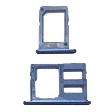 Слот SIM-карти (лоток) Samsung J600 Galaxy J6, J810 Galaxy J8, з роз'ємом карти пам'яті, Синій