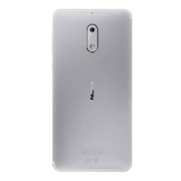 Задняя крышка Nokia 6 Dual Sim, (High quality), Серебряный