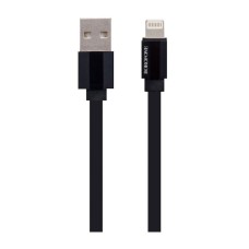 USB кабель Borofone BU8 Glory Apple iPhone SE 2022, iPhone 14 Pro Max, iPhone 14 Plus, iPhone 14 Pro, iPhone 14, iPhone 13 Pro, iPhone 13 Mini, iPhone 13, iPhone 13 Pro Max, iPhone 12 Mini, iPhone 12 Pro Max, Lightning, 1.2 м., Чорний