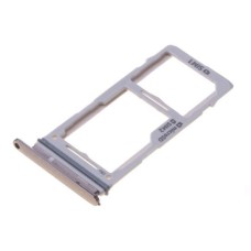 Слот SIM-карти (лоток) Samsung G970 Galaxy S10e, G973 Galaxy S10, G975 Galaxy S10 Plus, з роз'ємом карти пам'яті, Срібний