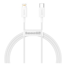 USB кабель Baseus CATLYS-A02 Superior Series Fast Charging Data Apple iPhone SE 2022, iPhone 14 Pro Max, iPhone 14 Plus, iPhone 14 Pro, iPhone 14, iPhone 13 Pro, iPhone 13 Mini, iPhone 13, iPhone 13 Pro Max, Lightning, 1.0 м., Белый