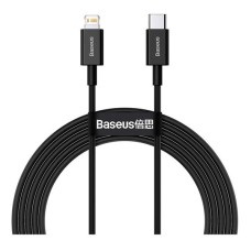 USB кабель Baseus CATLYS-C01 Superior Series Apple iPhone SE 2022, iPhone 14 Pro Max, iPhone 14 Plus, iPhone 14 Pro, iPhone 14, iPhone 13 Pro, iPhone 13 Mini, iPhone 13, iPhone 13 Pro Max, iPhone 12 Mini, Lightning, 2.0 м., Черный