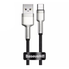 USB кабель Baseus CAKF000001 Cafule Series Metal, Type-C, 0.25 м., Чорний