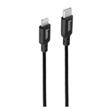 USB кабель Hoco X14 Double Speed Apple iPhone SE 2022, iPhone 14 Pro Max, iPhone 14 Plus, iPhone 14 Pro, iPhone 14, iPhone 13 Pro, iPhone 13 Mini, iPhone 13, iPhone 13 Pro Max, iPhone 12 Mini, iPhone 12 Pro Max, Lightning, 2.0 м., Чорний