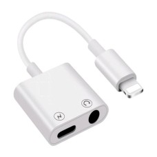 Переходник Apple iPhone SE 2022, iPhone 14 Pro Max, iPhone 14 Plus, iPhone 14 Pro, iPhone 14, iPhone 13 Pro, iPhone 13 Mini, iPhone 13, iPhone 13 Pro Max, iPhone 12 Mini, iPhone 12 Pro Max, iPhone 12 Pro, iPhone 12, Lightning, 3,5 мм., Белый